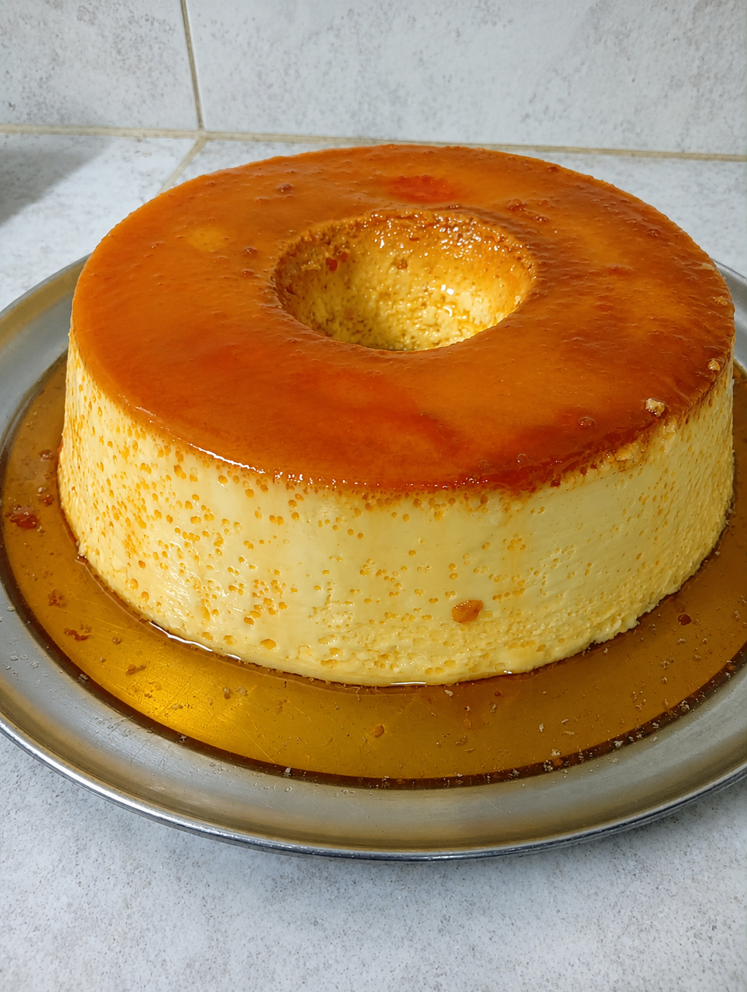 Flan casero de Parrillada Rivera